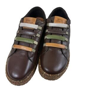 Spring Step NWT Brown Slip-On Rugby Leather Shoe Removable Insole Size 39 (8.5)